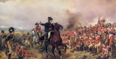 Mapa de la batalla de Waterloo